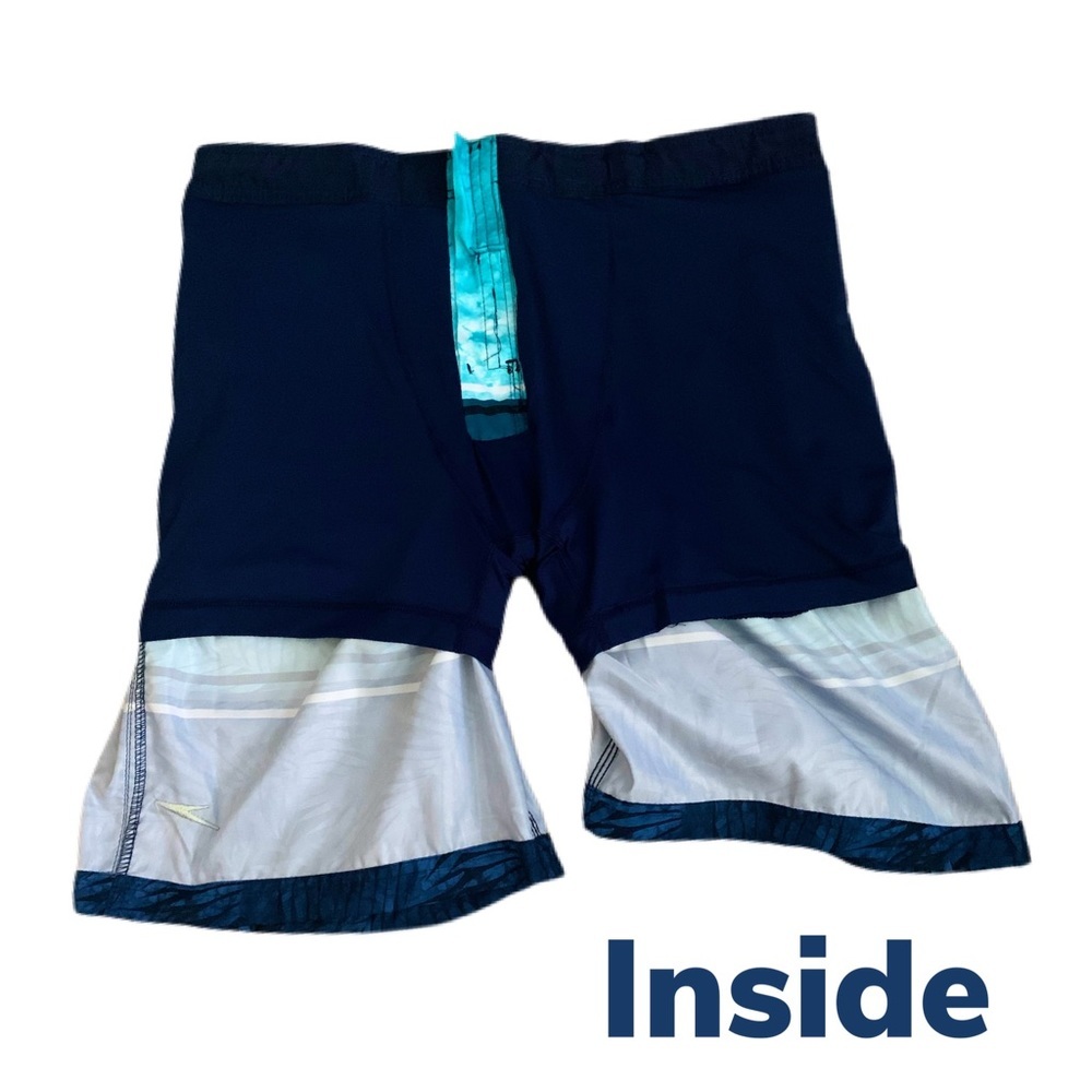 Speedo Washed Stripe Board Shorts NWT - Picture 6 of 7